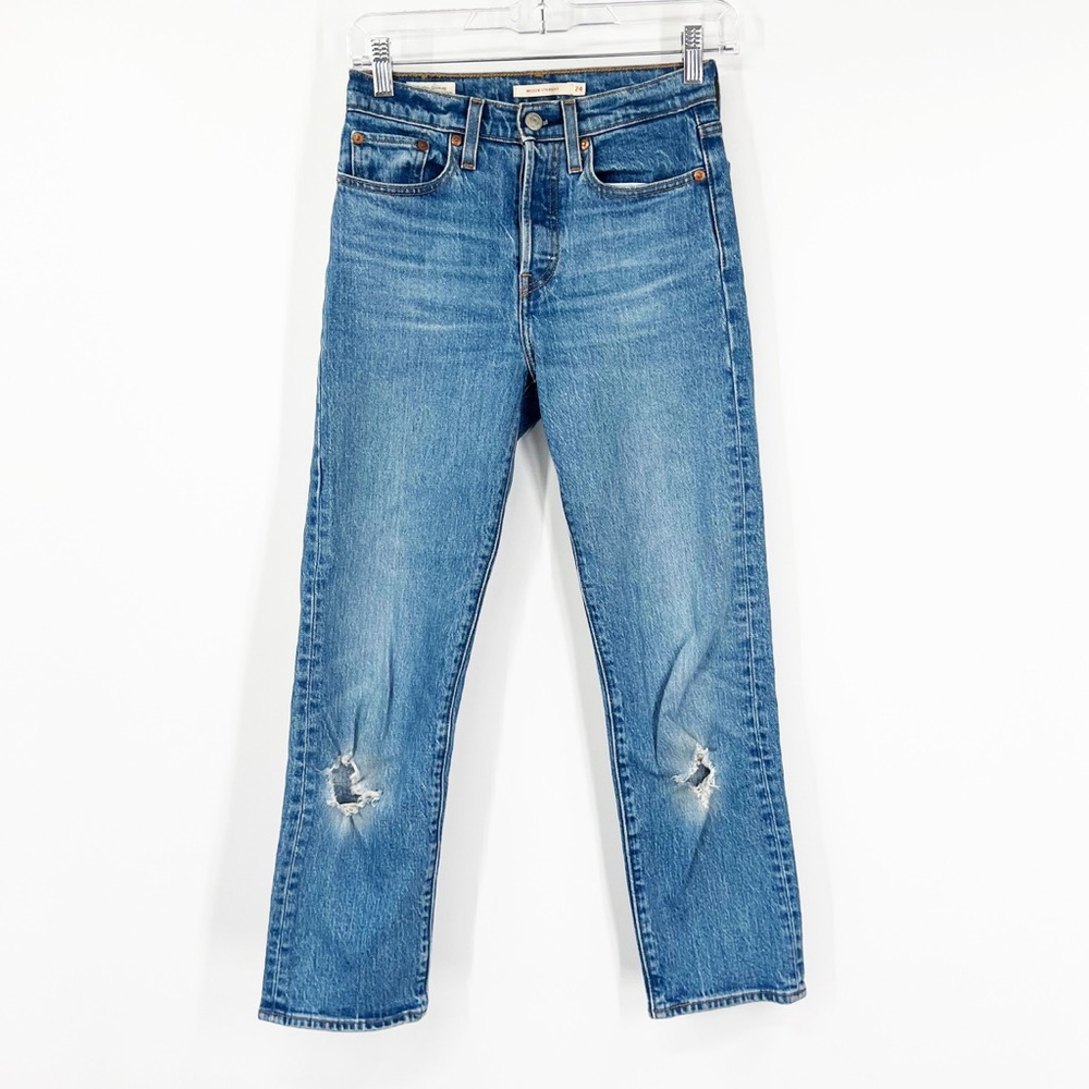Leviโs Wedgie Straight Button Fly Jeans High Rise